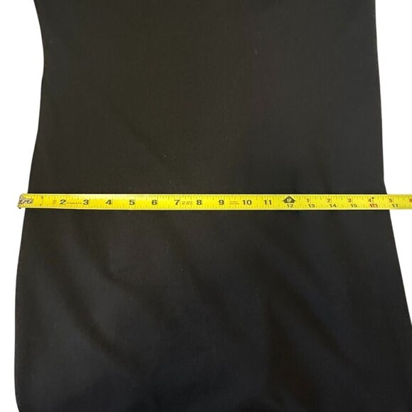 Karen Millen Black With Orange Stripe Trim Mini Jersey Dress Long Sleeve US 10 - Picture 8 of 11